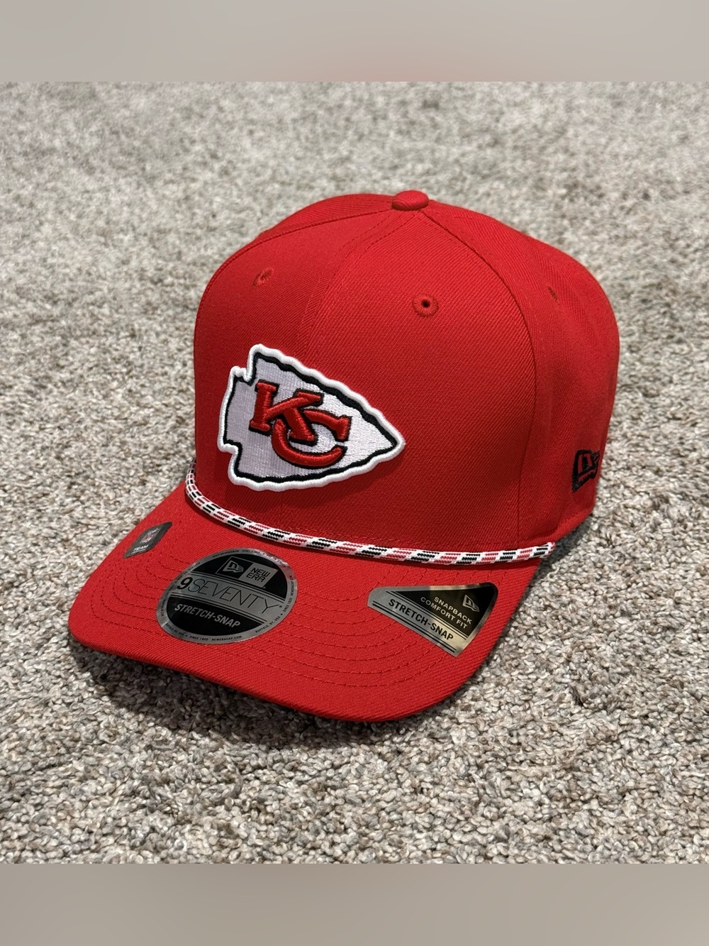 New Era Kansas City Chiefs Multi Rope OTC 9Seventy stretch snapback hat
